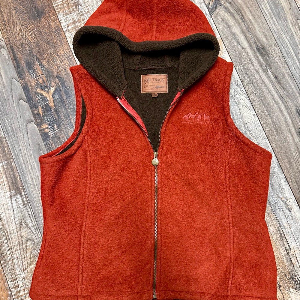 Cozy Red Fleece Vest for Kids